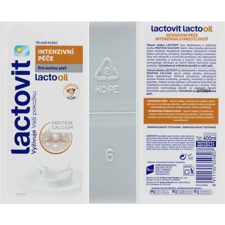 Lactovit Lactooil tělové mléko intenzivní péče 400 ml