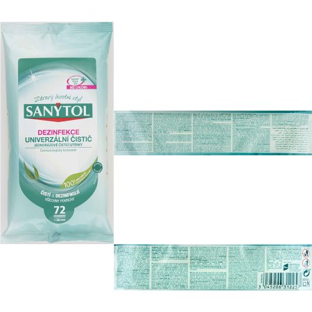 Sanytol dezinfekce univerzální čistící utěrky 36 ks