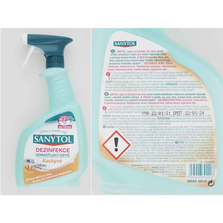 Sanytol dezinfekce odmašťující čistič na kuchyně 500 ml
