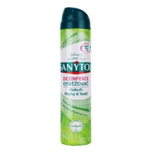 Sanytol dezinfekce osvěžovač vzduchu ploch a textilií mentolová vůně 300 ml