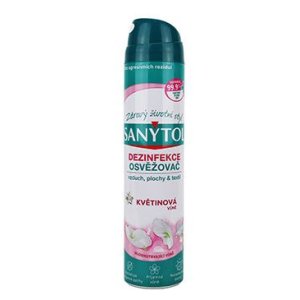 Sanytol dezinfekce osvěžovač vzduchu ploch a textilií květinová vůně 300 ml
