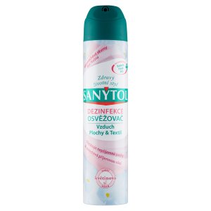 Sanytol dezinfekce osvěžovač vzduchu ploch a textilií květinová vůně 300 ml