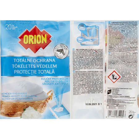 Orion totální ochrana kuličky proti molům čisté prádlo 20 ks