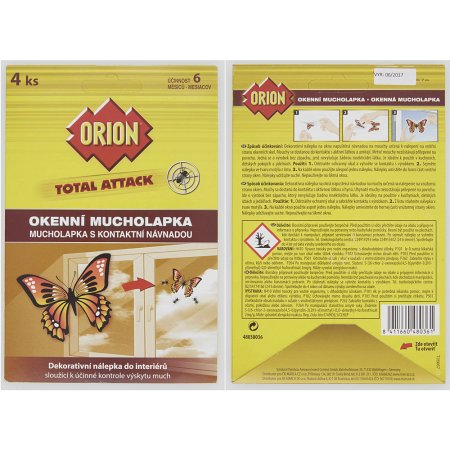 Orion Total Attack okenní mucholapka 4 ks
