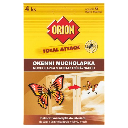 Orion Total Attack okenní mucholapka 4 ks