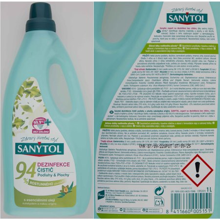 Sanytol dezinfekce 94% rostlinného původu podlahy a plochy 1 l