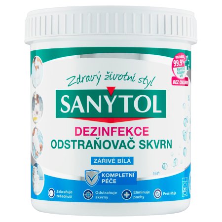 Sanytol dezinfekční odstraňovač skvrn zářivě bílá 450 g