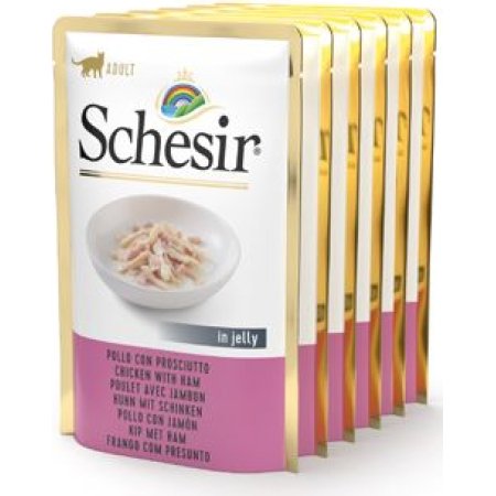 Schesir Cat kapsa Adult kuře/šunka 50G