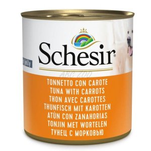 Schesir Dog konz. Adult tuňák/mrkev 285g