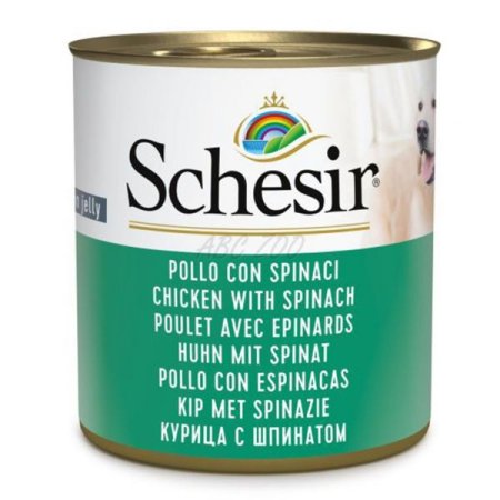 Schesir Dog konz. Adult kuře/špenát 285g