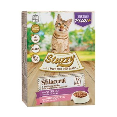 Stuzzy Cat kapsa Adult Sterilised šunka 12X85G