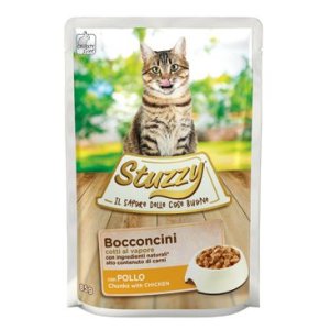 Stuzzy Cat kapsa Adult kousky kuřecího 85G