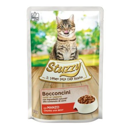 Stuzzy Cat kapsa Adult kousky hovězího 85G