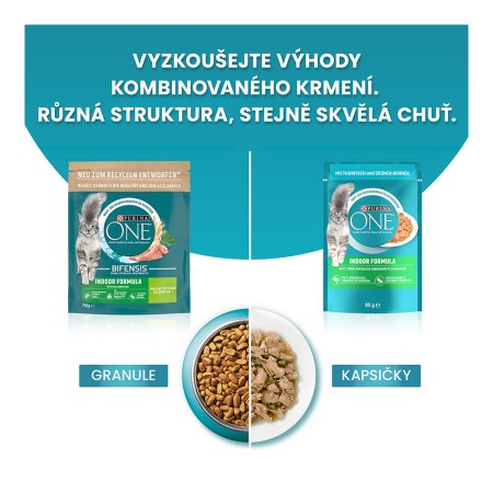 Purina One Bifensis Indoor s krůtou 3 kg