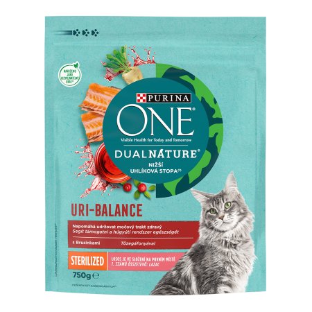 Purina One Dual Nature Sterilcat Brusinka s lososem 750 g