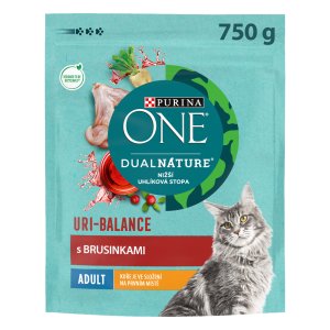Purina One Dual Nature Adult Brusinka s kuřecím 750 g