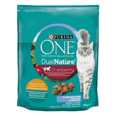 Purina One Dual Nature Adult Brusinka s kuřecím 750 g