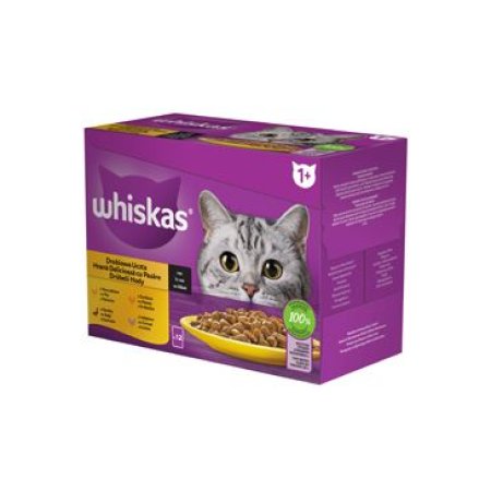 Whiskas kapsička Drůbeží výběr ve šťávě 12 x 85 g