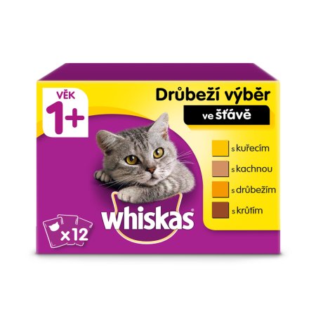 Whiskas kapsička Drůbeží výběr ve šťávě 12 x 85 g