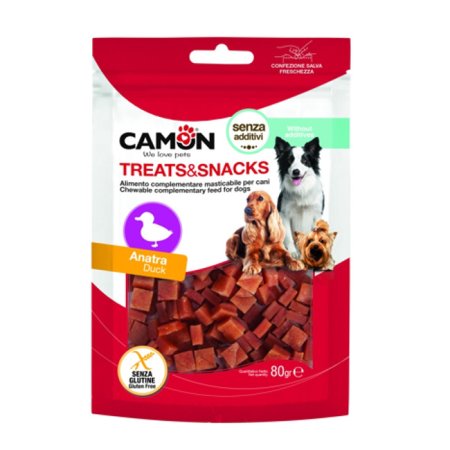 Camon Pamlsky Snacks Kachní Kostky 0,5 cm 80 g