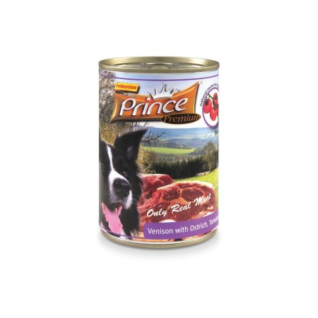 Prince Premium Zvěřina, Pštros, Rajče a Mrkev 400 g