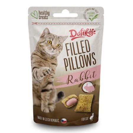 Plněné polštářky pro kočky - králičí 40g