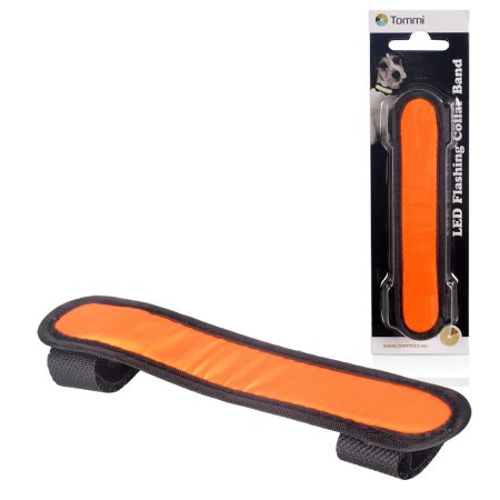 LED pásek na obojek 15cm/ oranžový