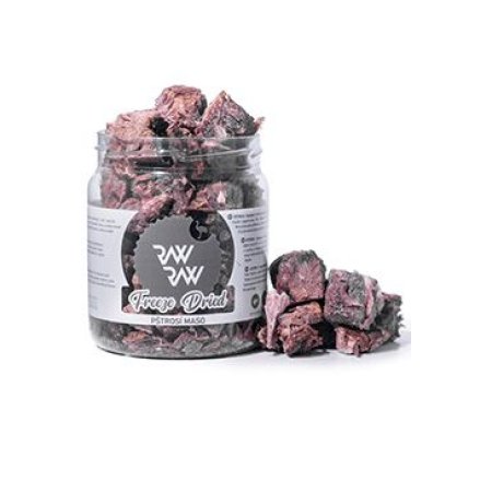 RAW RAW mrazem sušené Pštrosí maso 90g