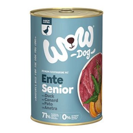 WOW konzerva Kachna s batáty Senior 400g