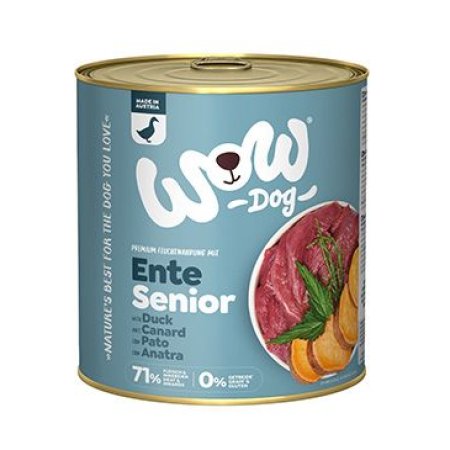 WOW konzerva Kachna s batáty Senior 800g