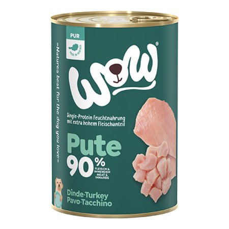 WOW konzerva PUR Krocan monoprotein 400g