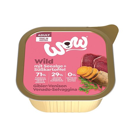 WOW paštika Zvěřina s batáty Adult 150g