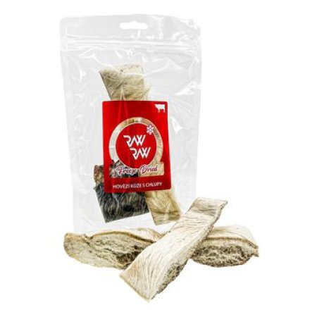 RAW RAW Freeze Dried Hovězí kůže s chlupy 60g