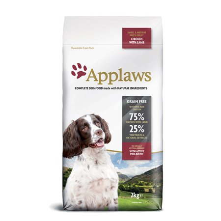 Applaws granule Dog Adult Small & Medium Breed Kuře s jehněčím 2kg