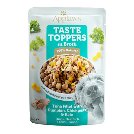 Applaws kapsička Dog Taste Toppers Broth Tuňák s dýní 85g