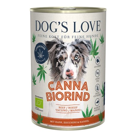 Dog's Love konzerva Canna Bio Hovězí Adult 400g