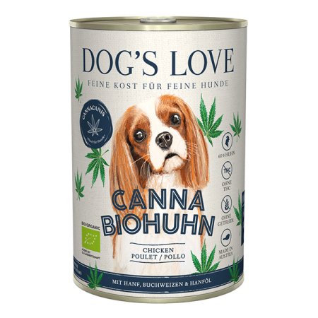 Dog's Love konzerva Canna Bio Kuře Adult 400g