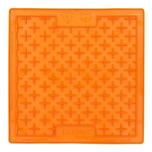 LickiMat Buddy lízací podložka oranžová 20 x 20 cm
