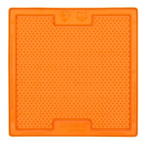 LickiMat Soother lízací podložka oranžová 20 x 20 cm
