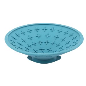 LickiMat Splash lízací miska s přísavkou modrá 19 cm