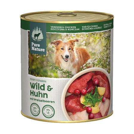 Pure Nature Dog Adult konzerva Zvěřina a Kuře 800g