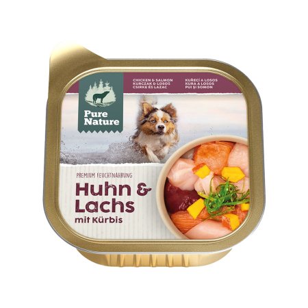 Pure Nature Dog Adult paštika Kuře a Losos 150g