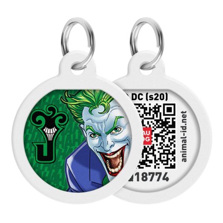 WAUDOG chytrá ID známka s QR tagem DC Joker green