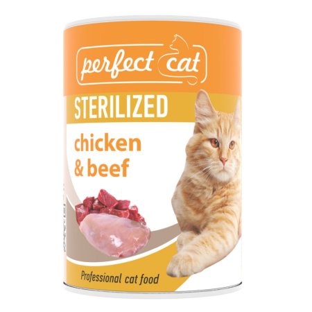 Perfect Cat Chicken & Beef (STERILIZED) 400g