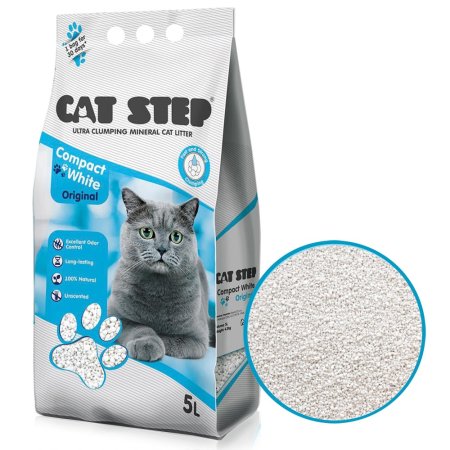 Cat Step Compact White Original 5 l