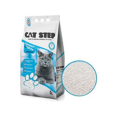Cat Step Compact White Original 5 l