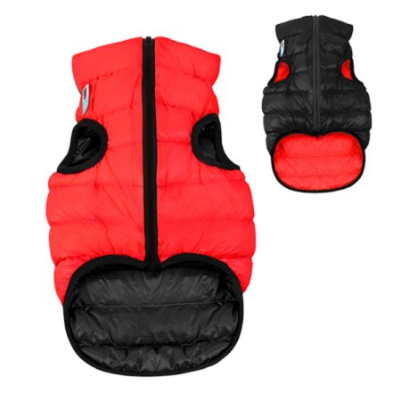 AiryVest bunda pro psy červená/černá XS 22