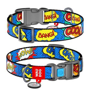 WAUDOG obojek nylonový OMG! QR (28-40cm/2cm)