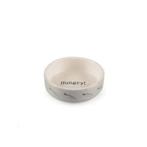 Keramická miska pro malé hlodavce šedo/bílá Hungry!