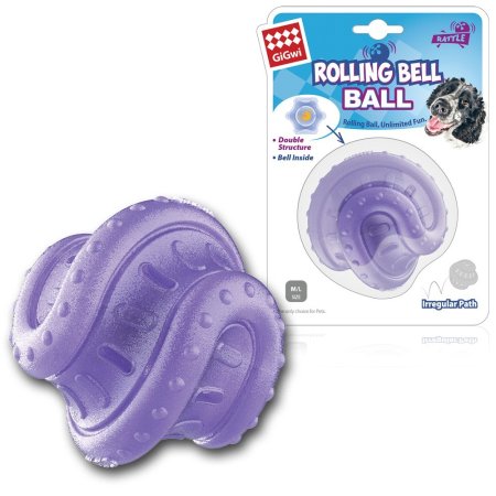 GiGwi míček Rolling Bell Ball, 7,5cm